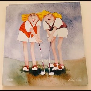 New 10 Notecards Women Golfing Matching Envelopes